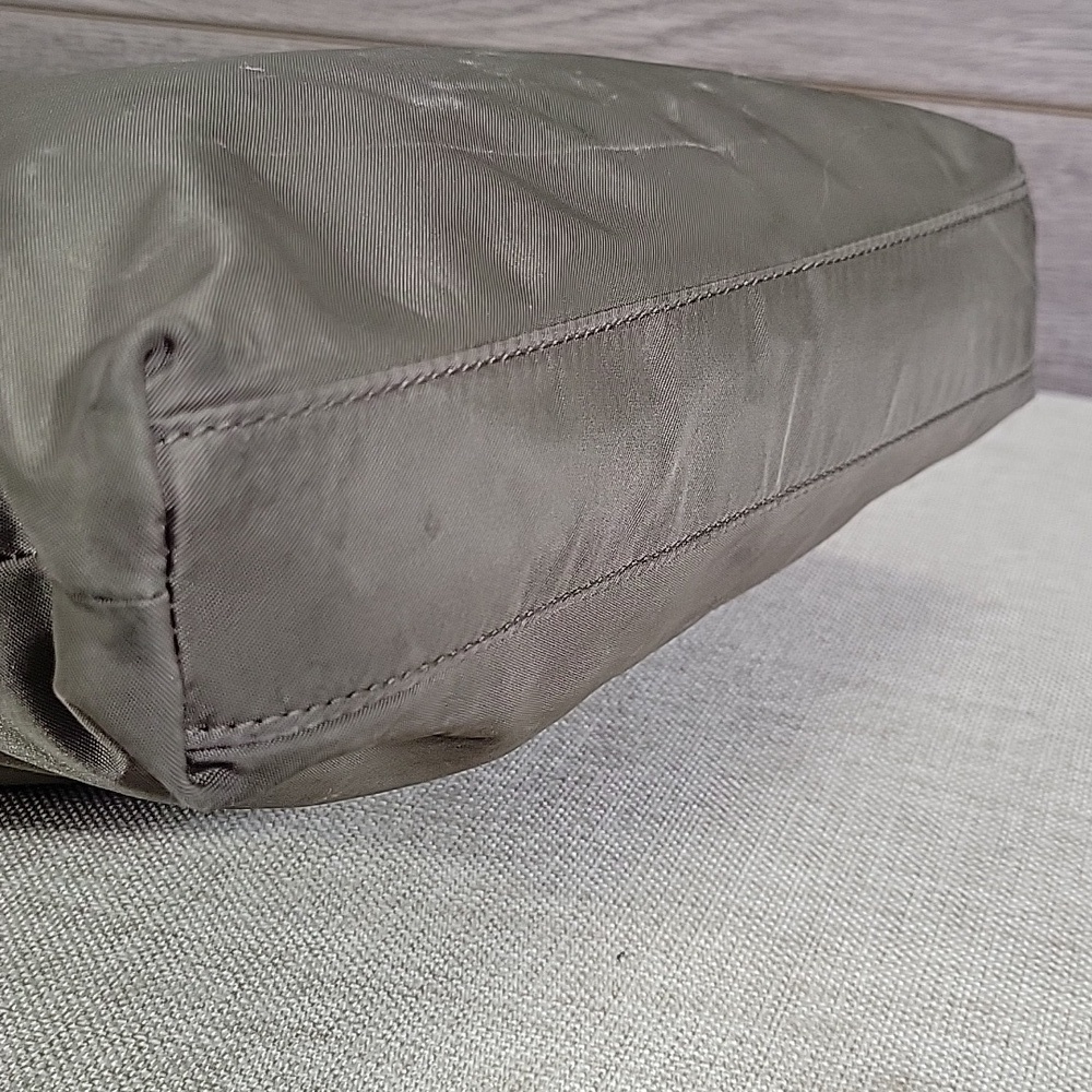 Tumi Olive Green Nylon Crossbody Shoulder Bag - Picture 9 of 16
